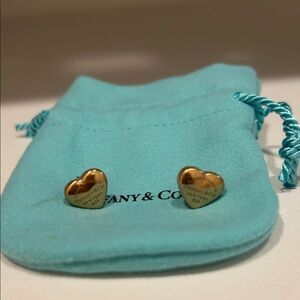 Tiffany & Co. Gold Heart Studs